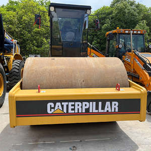 Compacteur à tambour vibrant simple Caterpillar CAT CS683E CS683 d'occasion, 20 tonnes, pour travaux routiers, à vendre directement du fournisseur - Product Image 1