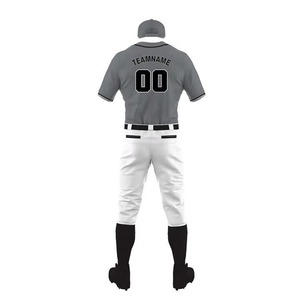 Ensembles d'uniformes de baseball unisexes les plus vendus, respirants, à séchage rapide, antibactériens, 100% polyester, logo personnalisé, uniformes d'équipe - Product Image 2