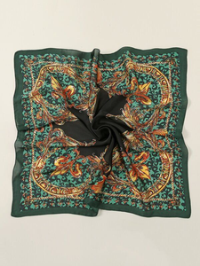 Wholesale Personalized Satin Printed <b>Scarf</b> Fabric for European Israel Island Brand Label Advertising Promotion Corporate Gifts - Product Image 5