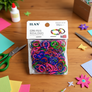 Ilan Goma Manualidades Multicolor Oscuro 300 pezzi per Artigianato - Product Image 3