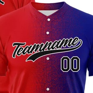 Lightweight Men's Baseball Jersey Short Sleeve Customizable High Quality Breathable Anti-Bacterial Hot Selling Wholesale - Product Image 3