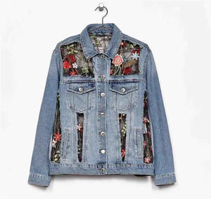 Beautiful High Quality Women's Long <b>Denim</b> <b>Jackets</b> 100% Cotton Breathable Windproof Winter with <b>Customized</b> Size and Color Options - Product Image 1