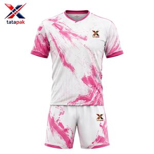 Camiseta de Fútbol de Alta Calidad, 100% Poliéster, Diseño de Logotipo Personalizado, Uniforme de Fútbol para Adultos, Transpirable, de Secado Rápido, al por Mayor, OEM - Product Image 1