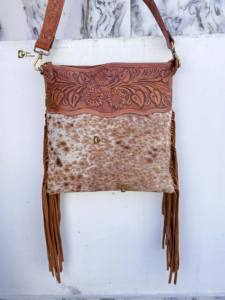 Nuevo Bolso de Hombro de Cuero con Flecos Hecho a Mano 2026, de Piel con Pelo, Diseño Único, Estilo Bohemio para Mujer - Product Image 3