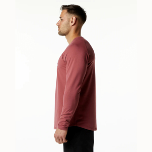 T-shirts à manches longues pour hommes, style décontracté, service OEM, col rond, manches longues, jersey 100% coton de qualité supérieure - Product Image 4