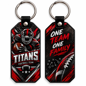 Custom Double Sided Sports <b>Key</b> Tags PU Leather <b>Personalized</b> Team Keychain Football Basketball Hockey Tennis Club <b>Key</b> <b>Ring</b> - Product Image 5