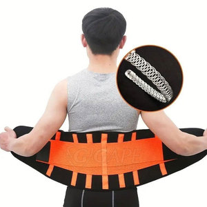 Regular Fit Workout Support Breathable Adjustable Neoprene Waist Trimmer <b>Belt</b> Double Pull Compression Straps for Daily <b>Exercise</b> - Product Image 5