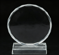 Trophées et récompenses promotionnels personnalisés en verre cristal, impression couleur, artisanat manuel, logo sur mesure, vente en gros, les plus vendus