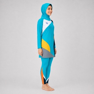 Ensemble de bikini modeste pour femmes, léger, séchage rapide, protection UV, maillot de bain deux pièces pour la plage, ensemble de bikini modeste avec un design haut de gamme - Product Image 4