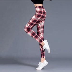 Solid Casual Polyester Stretch Seamless Leggings Women Plus Size High Waist Elastic Waist Fashion Fitness Gym <b>Trousers</b> - Product Image 1