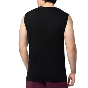 Vente en gros à prix avantageux, personnalisez votre propre logo, débardeur pour homme en coton et polyester, couleur unie, vêtements de sport pour homme - Product Image 2