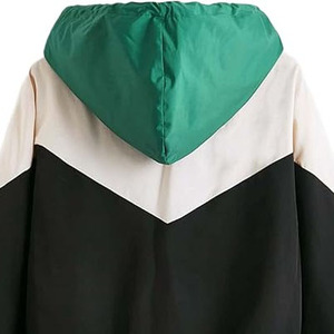 แจ็คเก็ตกันลมผู้หญิงลายพิมพ์ดีไซน์ล่าสุดสำหรับฤดูหนาว / แจ็คเก็ตกันลมผู้หญิงสีพื้นแบบซิปเต็มตัวที่สามารถปรับแต่งได้ - Product Image 3