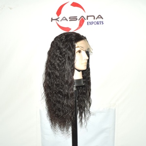 Perruque 5x5 Closure en Cheveux Indiens Remy, Ondulée, Sans Colle, Dentelle HD, Pré-épilée, Ligne de Cheveux Naturelle, Densité Maximale, Cheveux Vierges, Perruque Personnalisée - Product Image 4
