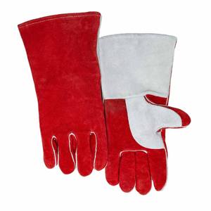 Gants de soudage en cuir de vachette pleine fleur, haute qualité, résistants à l'abrasion, pour la lutte contre les incendies, la construction, le barbecue, durables - Product Image 5