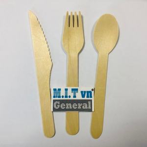 Juego de Cubiertos Desechables Ecológicos de Madera (Cuchillo, Cuchara, Tenedor) para Comida para Llevar, Catering, Picnic y Fiestas - Product Image 2