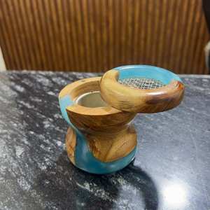 Brûleur d'encens cylindrique en bois moderne, diffuseur d'aromathérapie, parfum pour la maison, l'hôtel, le restaurant, cadeau de style unique pour l'Aïd et le Ramadan - Product Image 3