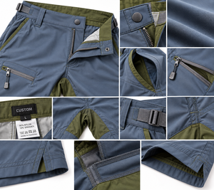 Herren-Anglerhosen - Harbor Slate - Sechs Farben - Sport- und Outdoor-Bekleidungshersteller - Cargo-Shorts mit Reißverschlusstaschen - Product Image 4