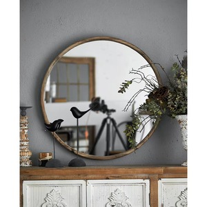 Art Deco Round Wooden Wall <b>Mirror</b> with Bone Inlay Resin Handmade Contemporary Design Durable Home Decoration by REHMAN <b>CRAFT</b> - Product Image 1