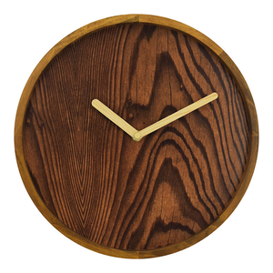 Décoration d'intérieur, horloge murale simple en bois massif pour le salon - Product Image 3