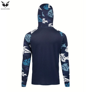 Sudadera de Pesca Ligera Sublimada OEM, Jersey de Pesca con Capucha y Protección Facial, Ropa Deportiva para Exteriores - Product Image 2