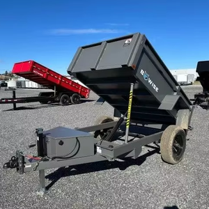 Remorque à benne basculante 5 x 8 pieds la plus vendue, avec porte d'épandeur 5K, modèle 2024, disponible pour agriculteurs et entrepreneurs, expédition mondiale - Product Image 2