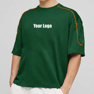 Camisetas de Verano para Hombre al por Mayor, de Alta Calidad, 100% Algodón, Manga Corta, Transpirables, Color Verde Sólido, Anti-Pilling, de Secado Rápido - Product Image 4