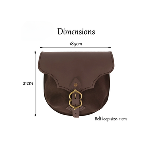 Pochette en cuir véritable, fabriquée à la main, classique, élégante, fermeture ouverte, unisexe, italienne, vente chaude, livraison directe, style viking - Product Image 4