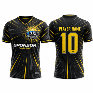 Maillot d'entraînement de football pour hommes Elite, tissu polyester durable, impression numérique par transfert thermique, léger et respirant - Product Image 1