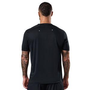 Men’s Black Performance Training T Shirt Crew Neck Short Sleeve <b>Athletic</b> Gym Workout Running Casual Sportswear Activewear Tee - Product Image 2