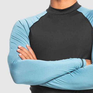 Nouveau T-shirt de compression athlétique pour homme, à manches longues, pour l'entraînement sportif et la course, séchage rapide, coupe ajustée, léger, idéal pour l'été - Product Image 4