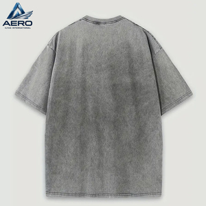 2026 Wholesale Modern <b>Men's</b> Acid <b>Wash</b> T-Shirts, Fashionable Daily Wear Short Sleeve Apparel With Custom Logo Printed T-Shirts - Product Image 2