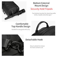 Sac de poitrine pour homme 2026, imperméable, antivol, avec port de charge USB, grande capacité, compatible avec tablette de 12,9 pouces, pour les sports de plein air