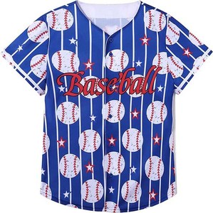 Vintage Style Baseball Jersey - Hip Hop Streetwear Mesh Top - Full <b>Button</b> Down Casual Sporty Shirt for Mens Fashion - Product Image 1