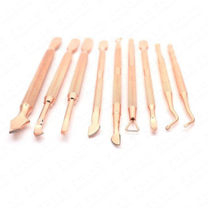Empujador de Cutículas de Doble Punta de Acero Inoxidable Color Oro Rosa, Herramienta de Cuidado de Uñas Personalizada para Uso en Salones de Manicura y Pedicura, Venta al Por Mayor - Product Image 6
