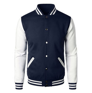 Veste de baseball formelle en toile enduite de luxe personnalisée pour hommes, style universitaire, avec couleurs personnalisées - Product Image 1