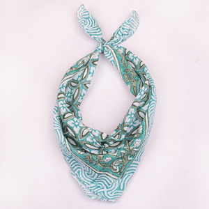 Hot Selling Craftjaipur Multi-purpose Cotton Poplin Handmade <b>Bandana</b> Womens Ethnic Clothing Accessories Soft Eco-Friendly All - Product Image 1