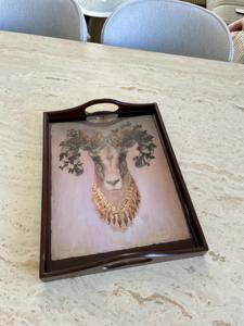 Bandeja de Madera con Diseño Temático de Temporada, Bandeja de Madera Impresa para Decoraciones Festivas del Hogar, Bandeja de Servicio al por Mayor - Product Image 6