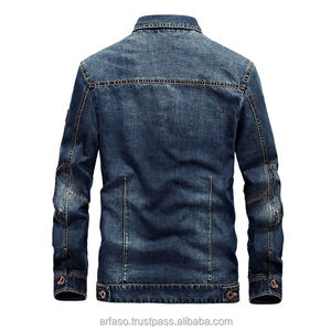 Veste en jean en gros pour hommes – Fabricant de vêtements d'extérieur – Veste cargo tendance grande taille pour hommes – Jeans Haus Industries - Product Image 2