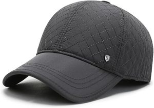 Casquette de baseball matelassée pour homme avec cache-oreilles, en toile rembourrée, réglable, pour sports de plein air, logo personnalisé - Product Image 3
