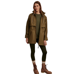 Chaqueta Impermeable para Mujer, con Capucha, Larga, Ligera, Cortavientos, para Uso Diario, Viajes, Primavera y Otoño - Product Image 3