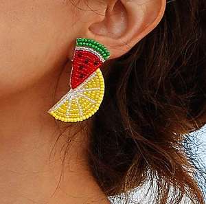 Pendientes de fantasía bordados a mano, pendientes personalizados con múltiples cuentas, joyería festiva para mujer al mejor precio, pendientes con cuentas. - Product Image 6