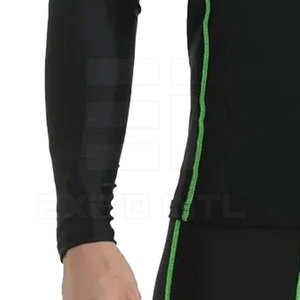T-shirt de compression haute performance pour homme, écologique, anti-humidité, pour la gym et le fitness, en Spandex/Polyester, coupe classique, vêtement de sport - Product Image 5