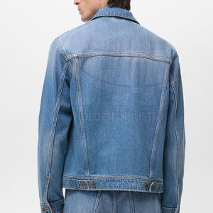 Top Selling Unique Design <b>Men</b> Jeans <b>Jacket</b> In Wholesale Price High Quality Street Wear <b>Men</b> Jeans <b>Jacket</b> - Product Image 3