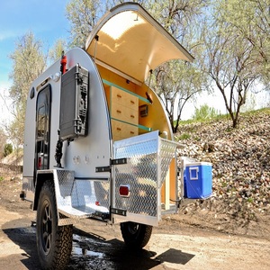 Caravana Plegable Ligera e Impermeable para 4 Personas, Mini Caravana Moderna en Forma de Lágrima con Cocina - Product Image 2
