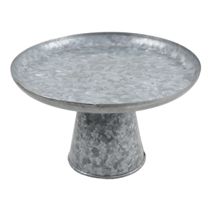 Soporte para Pastel de Boda con Acabado Galvanizado, Diseño Redondeado de Metal, Base para Pastel - Product Image 4