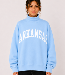 Sudadera Premium con Cuello Alto, Logotipo Personalizado, 100% Algodón, Felpa Extra Grande para Otoño e Invierno - Product Image 1