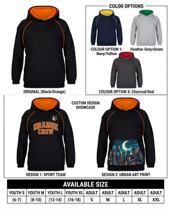 Sweat-shirt de sport tendance noir et vert lime avec doublure contrastante pour le football et la gym - Product Image 2