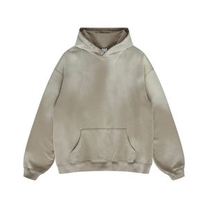 Sudadera Personalizada con Efecto Desgastado, 100% Algodón Grueso, Cuello Redondo, Estilo Vintage, Oversize, con Logotipo Personalizado, Ropa Urbana - Product Image 1