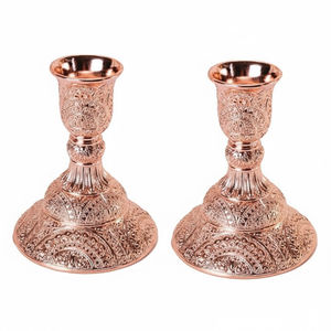 Vente en gros de porte-bougie classique en argent plaqué, pour mariage et décoration intérieure, centre de table en métal, ornement - Product Image 3