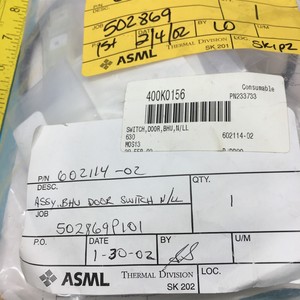SVG 602114-02 ASSY,SWITCH,DOOR,BHU,N/LL, 400K0156 - อุปกรณ์และชิ้นส่วนเซมิคอนดักเตอร์ระดับโลกที่เชื่อถือได้ที่ - Product Image 2